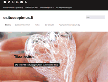 Tablet Screenshot of ositussopimus.fi